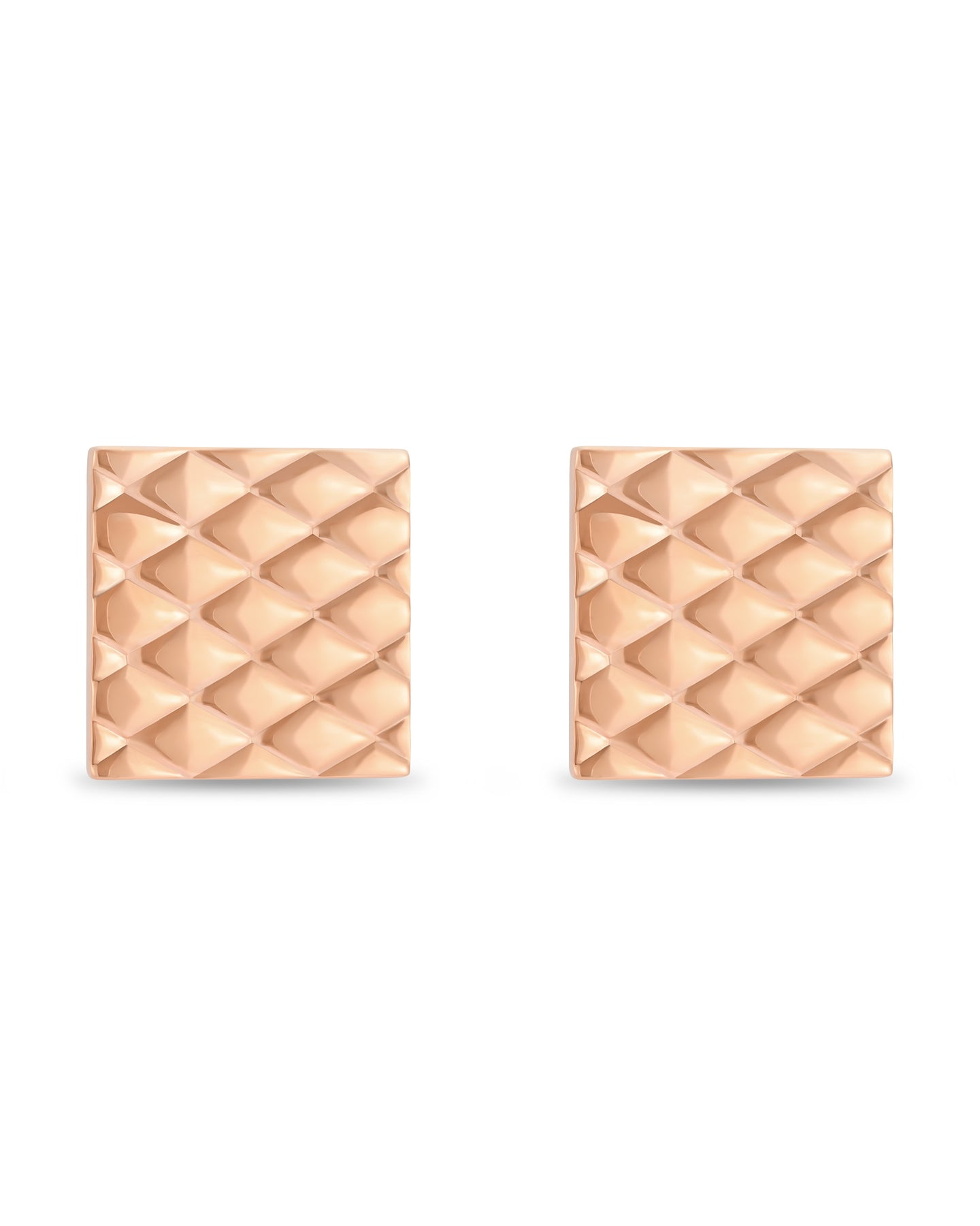Signature (L) Earrings - Rose Gold